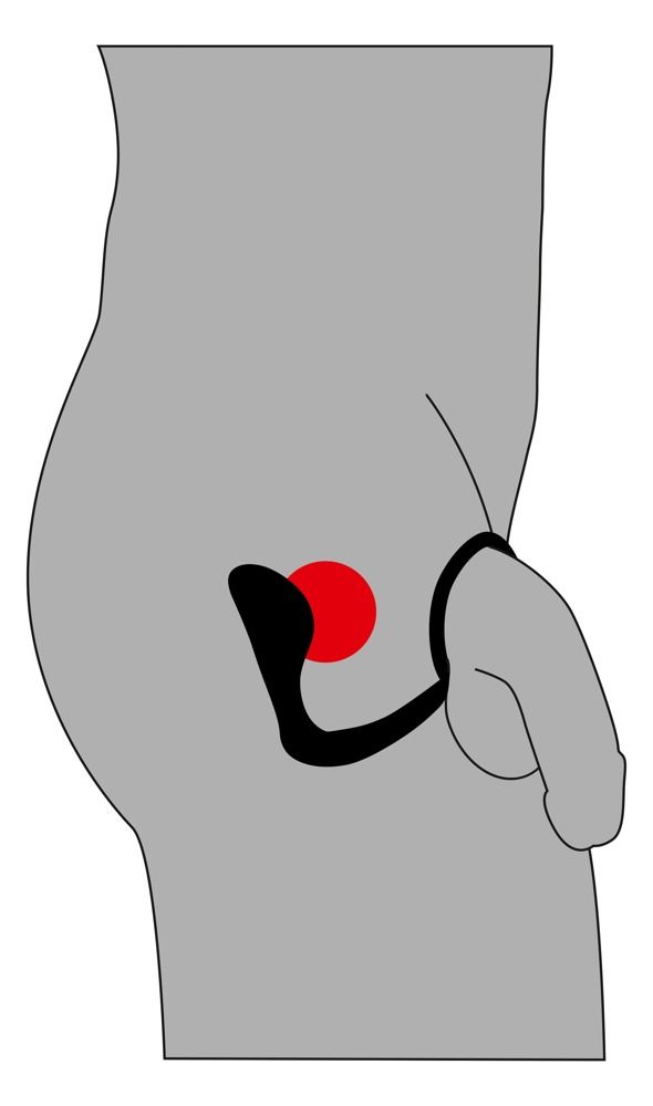 Чёрное эрекционное кольцо с анальной пробкой Black Velvets Ring   Plug